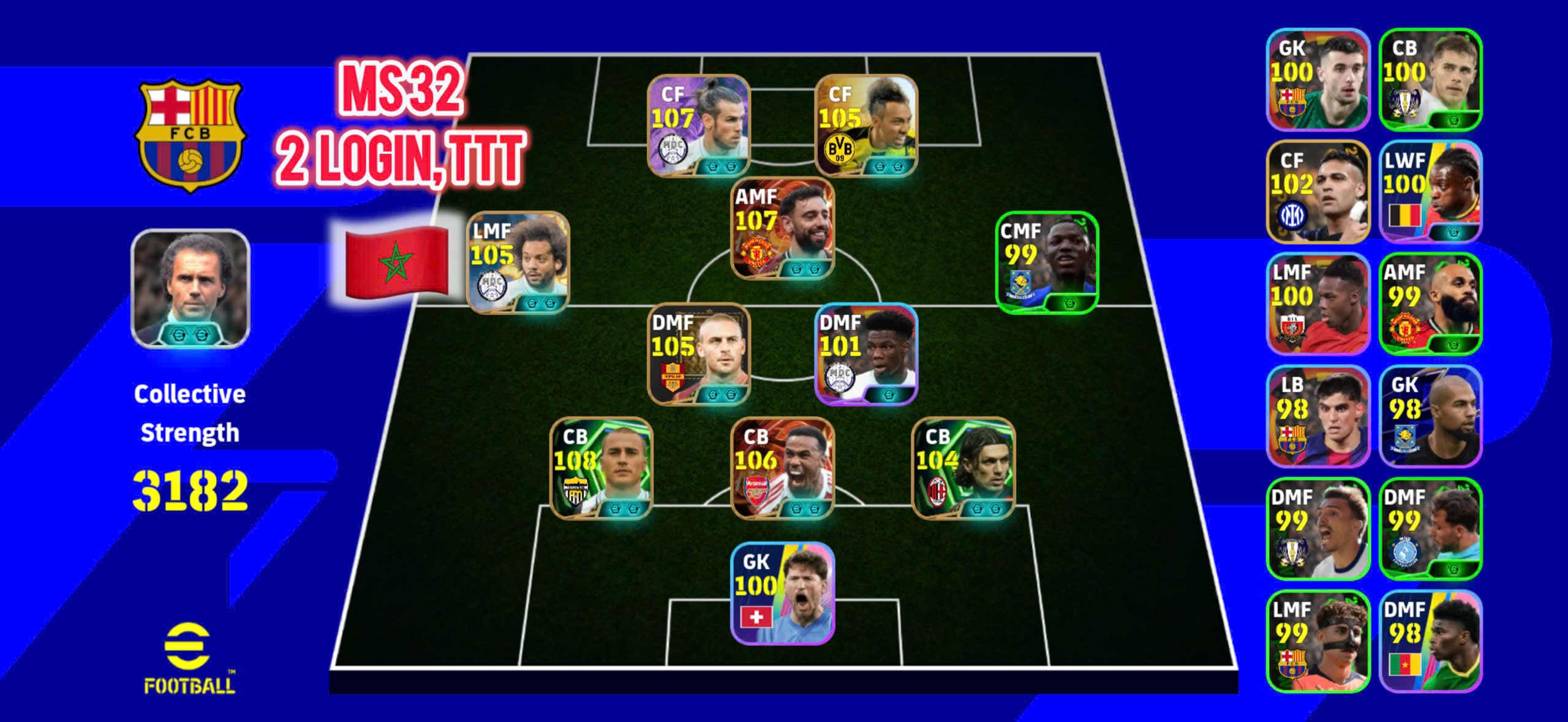 MS32 - Khung full hàng mới: Bale, Auba, Bruno, Marcelo, Gabriel, Maldini, ...