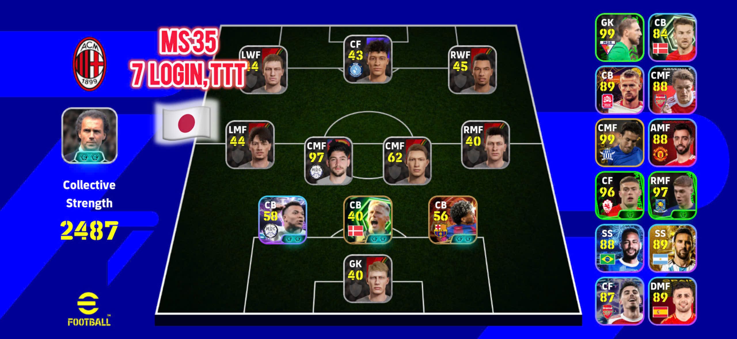 MS35 - Acc nhỏ với khung epic mới: M3P, Yamal, Peter Schmeichel...