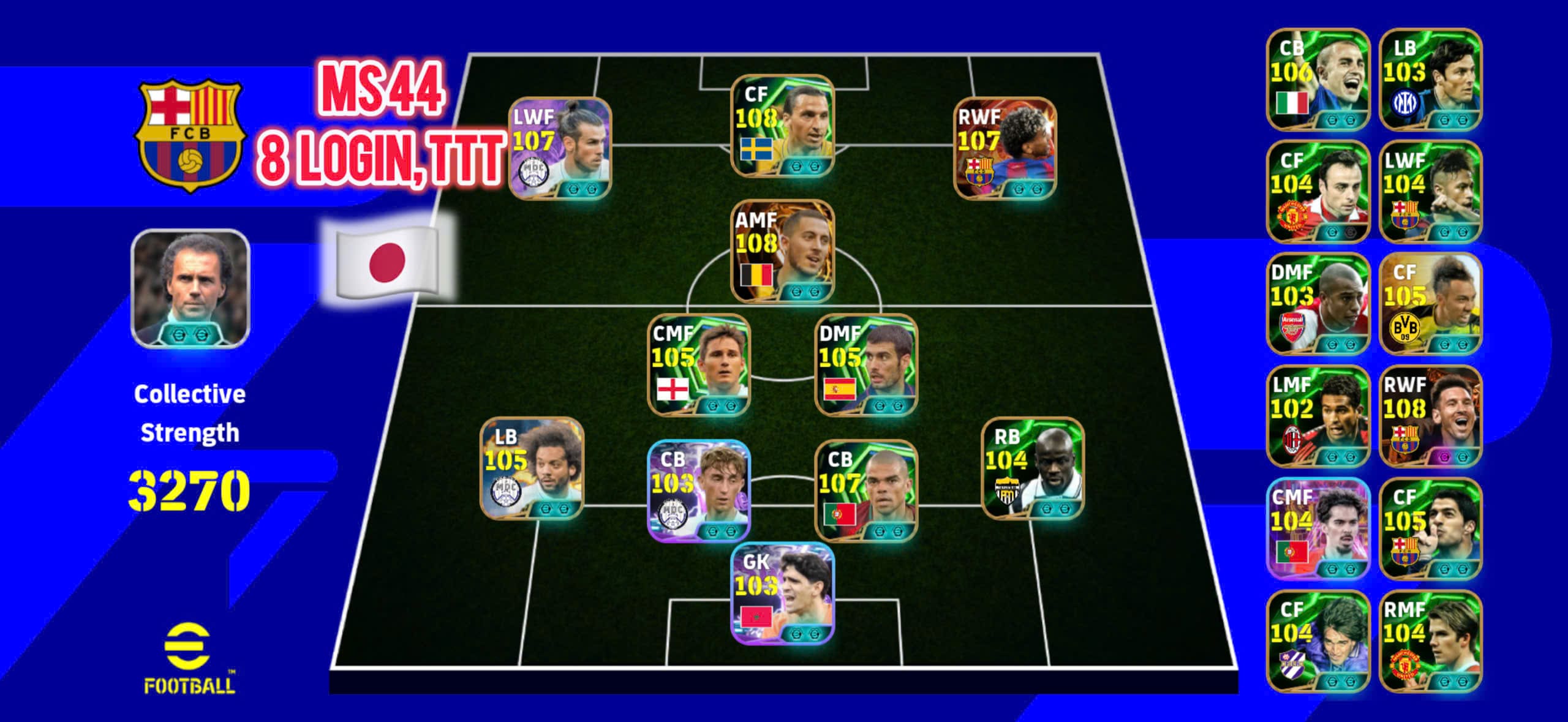MS44 - Bộ khung New: Bale, Yamal, Hazard, Zlatan, Marcelo,...