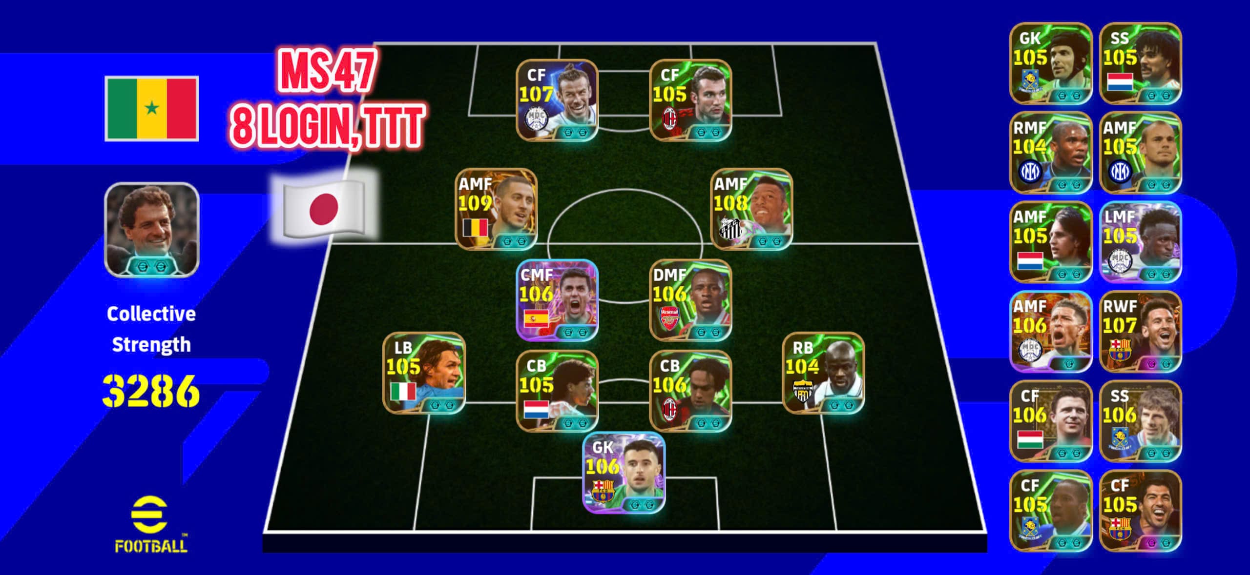 MS47 - Khung nét Bale, Hazard, Shev, V4, Pele, Nesta,...