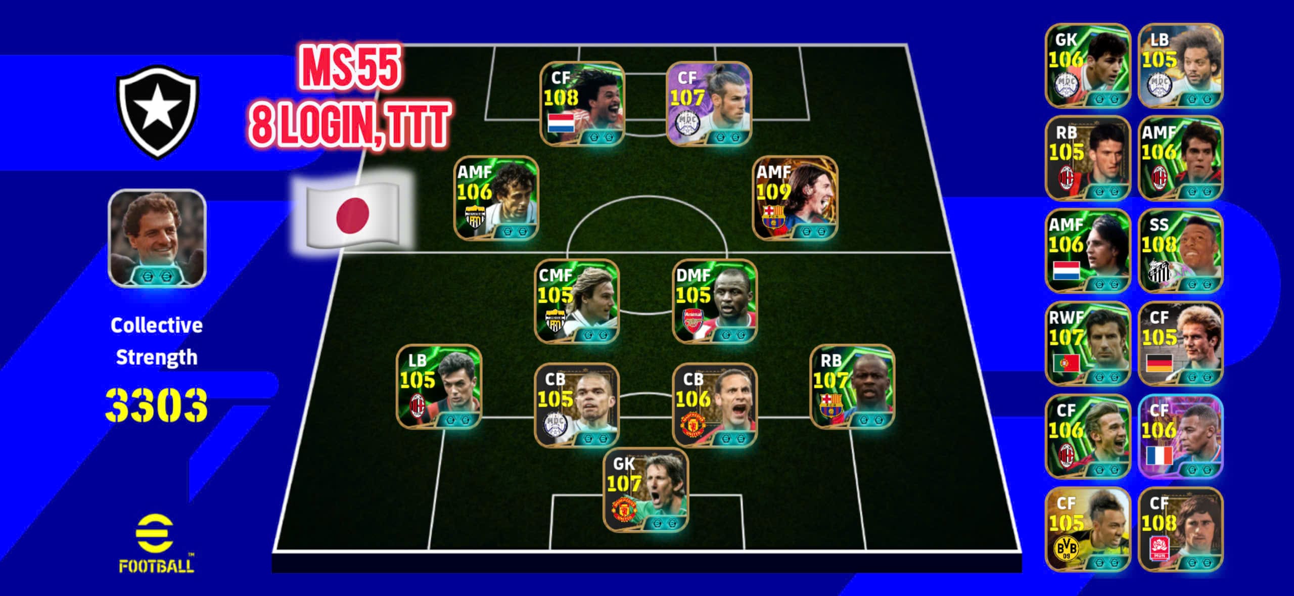 MS55 - Khung vip Bale, Gullit, Messi, Veira, Maldini, Vandesar, Ferdinand ,...